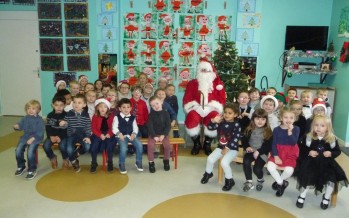 Le père Noël a rendu visite aux élèves de l’école maternelle Les Farfadets