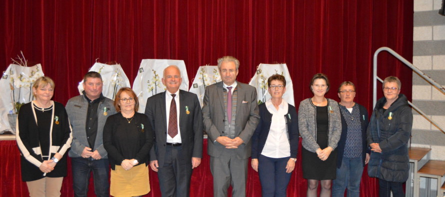 Cérémonie de remise de médailles d’honneur régionale, départementale et communale