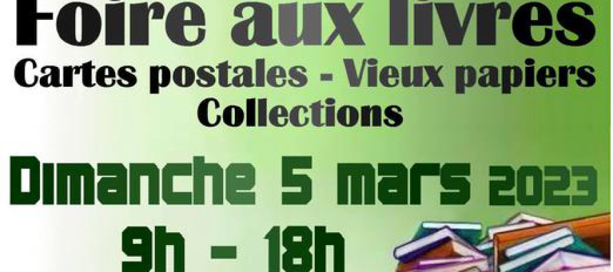 Foire aux Livres le dimanche 5 mars 2023