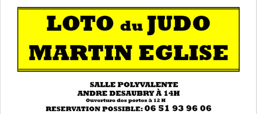 Dimanche 7 janvier 2024 : Loto du Judo