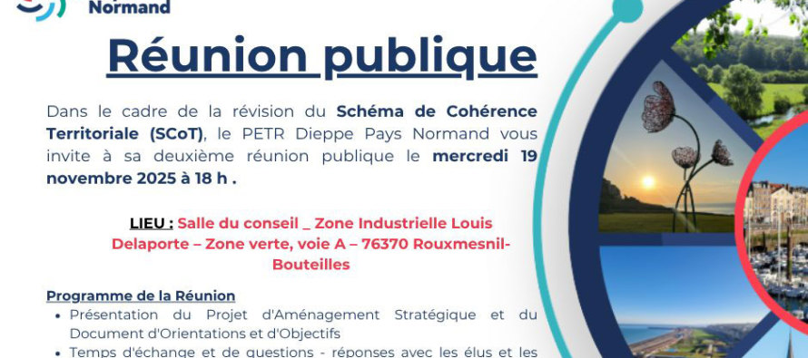 Réunion publique sur la révision du Schéma de Cohérence Territoriale de Dieppe Pays Normand