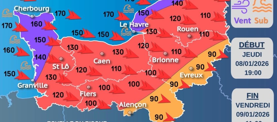 Tempête Goretti : Vigilance orange vent violent