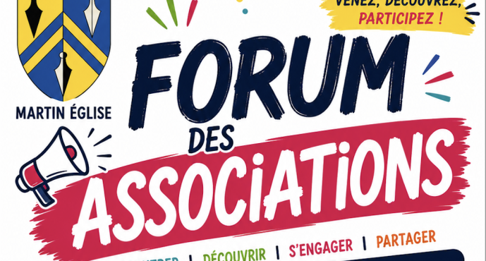 Le 11 septembre 2026 : Forum des Associations à Martin-Église