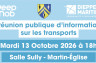 Réunion publique d’information sur les transports